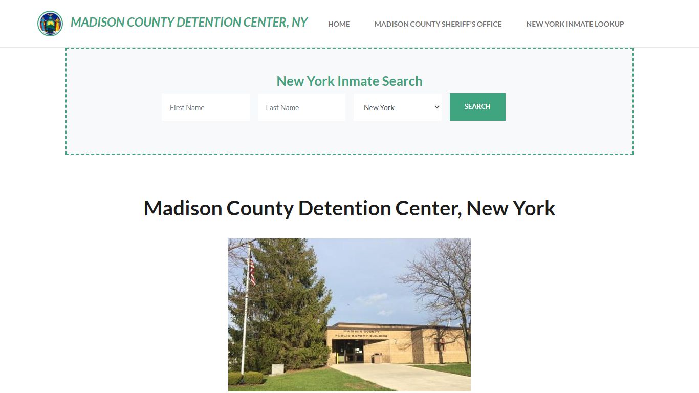 Madison County Detention Center, NY Inmate Roster, Offender Search
